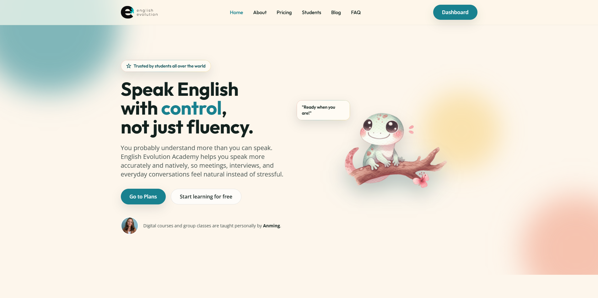 Tiered Membership & Learning Platform for English Evolution website preview