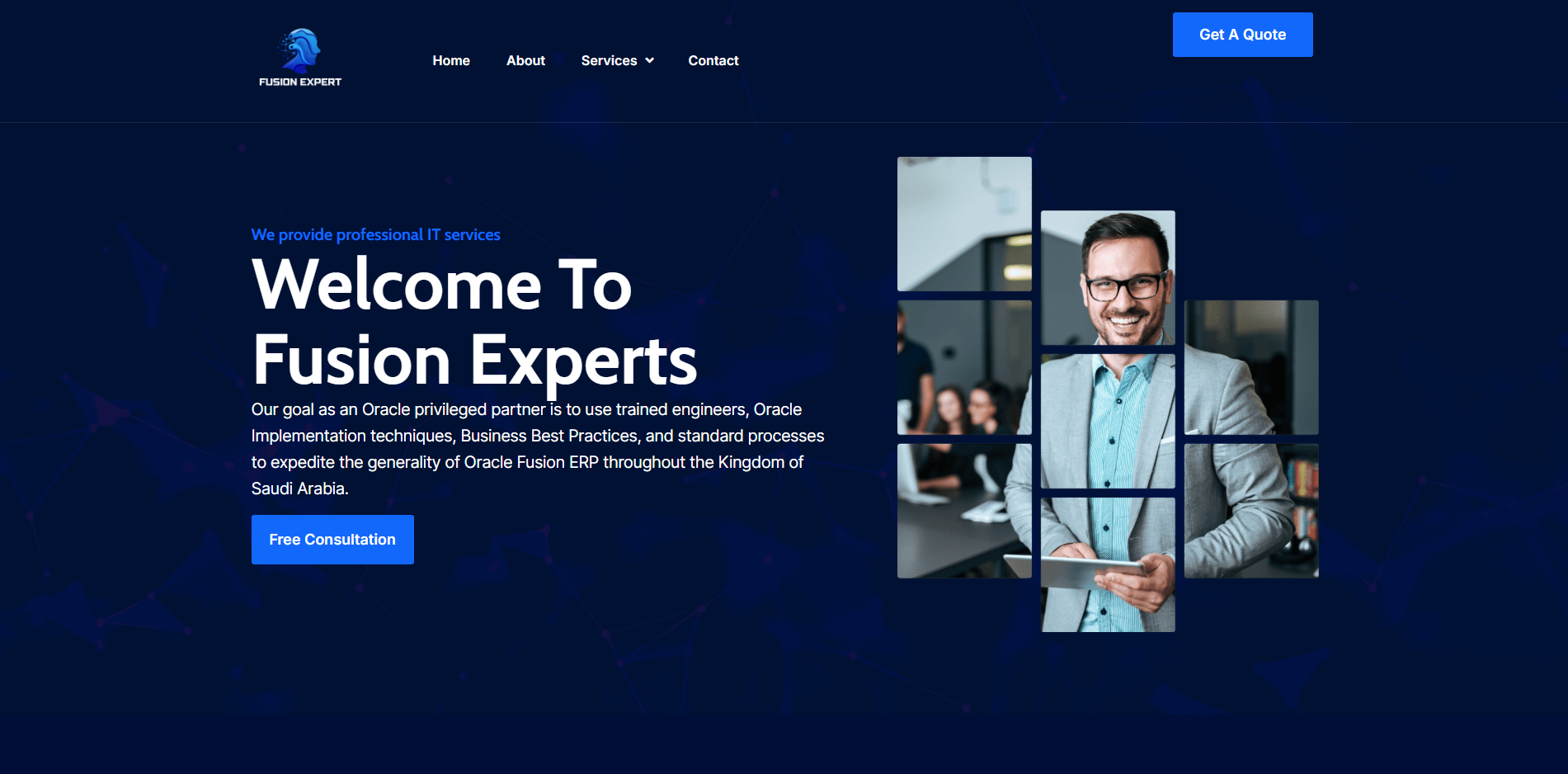 Enterprise IT Transformation & Multi-Cloud Consultancy Portal website preview
