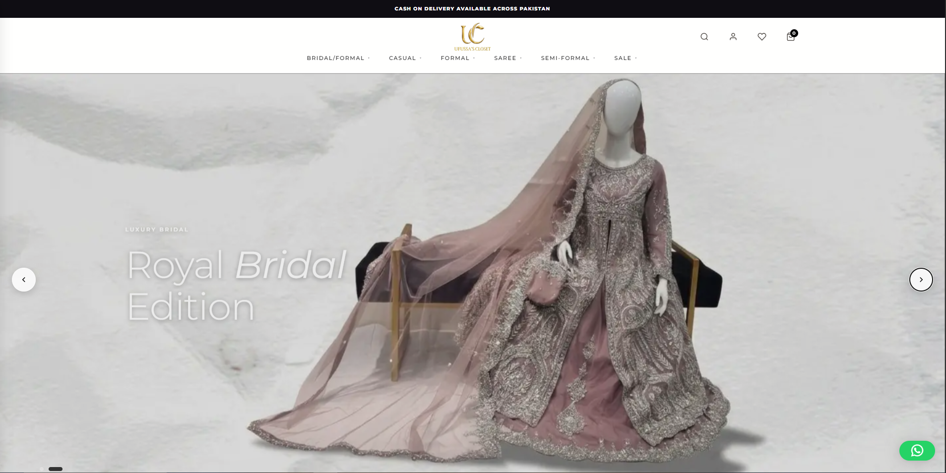 Luxury Pret & Bridal Fashion E-Commerce Flagship website preview